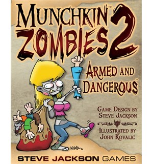 Munchkin Zombies 2 Armed & Dangerous Utvidelse til Munchkin Zombies Kortspill 